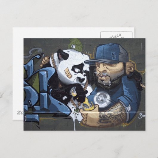 Panda Love Briefkaart (Voorkant / Achterkant)