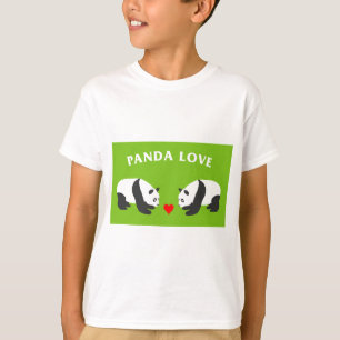 Panda Love (Green) T-shirt