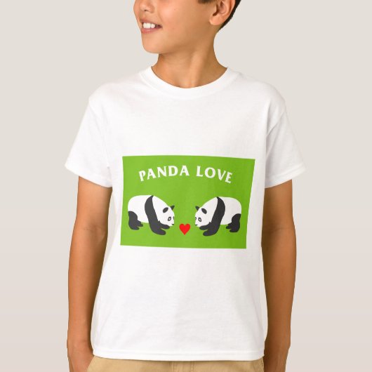 Panda Love (Green) T-shirt (Voorkant)