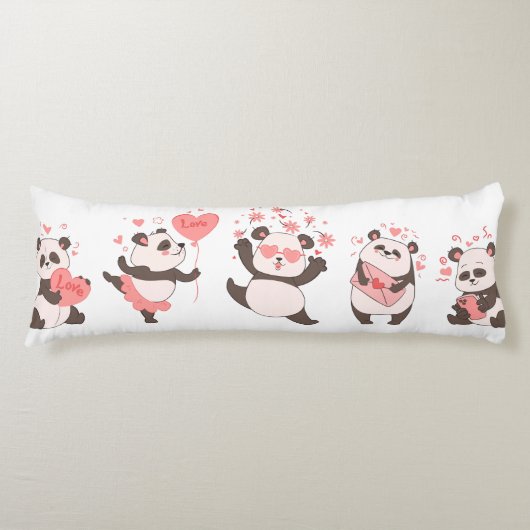 Panda Love Lichaamskussen (Voorkant)