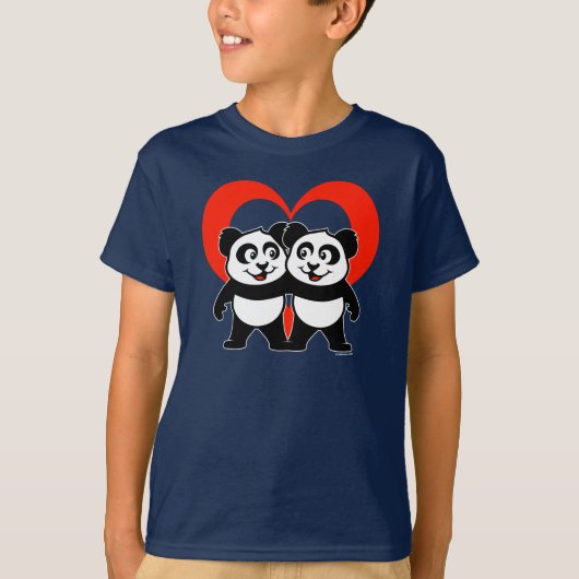Panda Love Shirt (Voorkant)