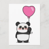 Panda Lover / Carte postale de la Saint-Valentin (Devant)