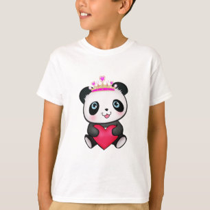 Panda Lover Fan Gift Valentijnsdag Heart Cadeau T-shirt