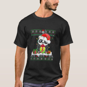 Panda Lover Kerstbox Santa Panda Lelijk Kerstfeest T-shirt
