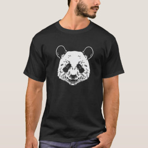 Panda Lovers Animal Face Graphic voor Dierenvriend T-shirt