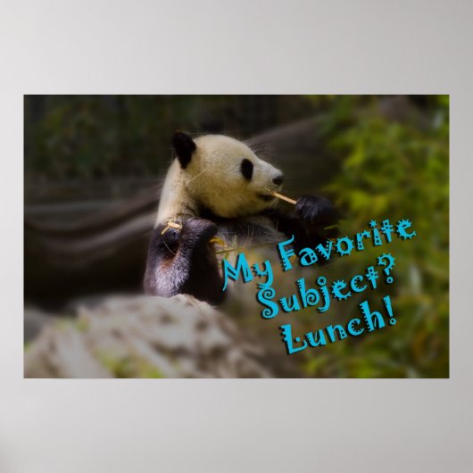 Panda Lunch Poster (Voorkant)