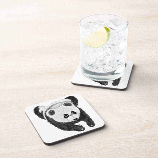 Panda lying down bier onderzetter (Rechterzijde)