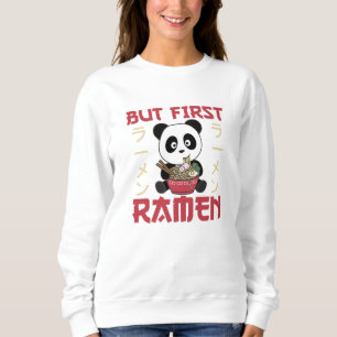 Panda, maar eerst Ramen Sweet Kawaii Noodle Pandas Trui