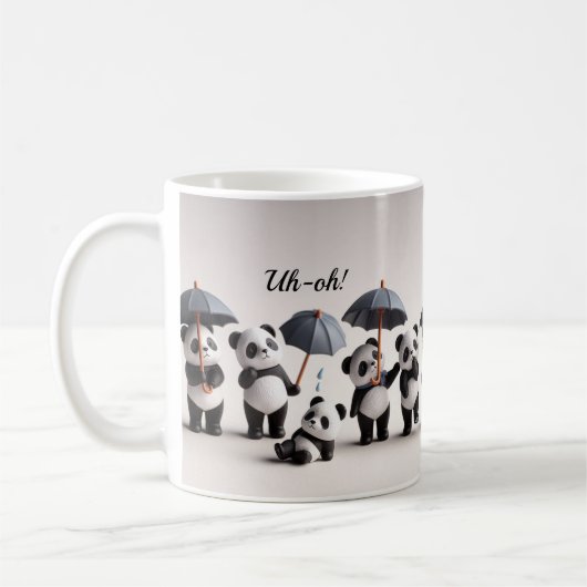Panda Magic : Une tasse remplie de pâte à café mig (Gauche)