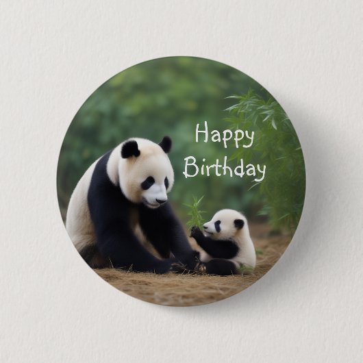 Panda Mama en Baby Button (Voorkant)