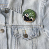 Panda Mama en Baby Button (In situ)