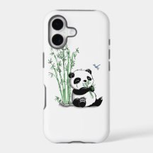 Panda mangeant le bambou