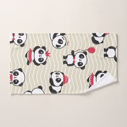 Panda Menagerie (Serviette à main)