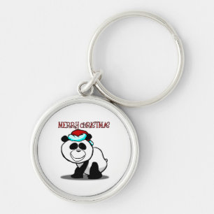 Panda Merry kerstSleutelhanger Sleutelhanger
