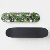 Panda met Bamboe Waterverf Patroon Skateboard (Horizontaal)