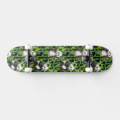 Panda met Bamboe Waterverf Patroon Skateboard (Horizontaal)