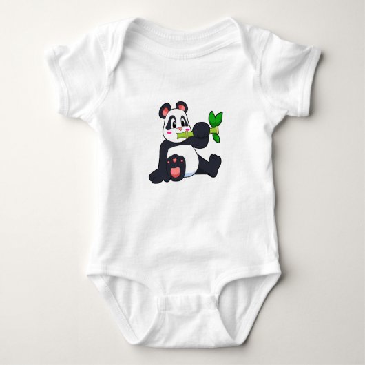 Panda met Bamboo Romper (Voorkant)