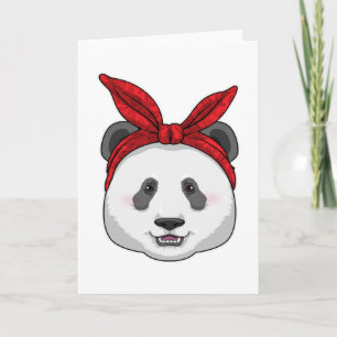 Panda met bandana kaart