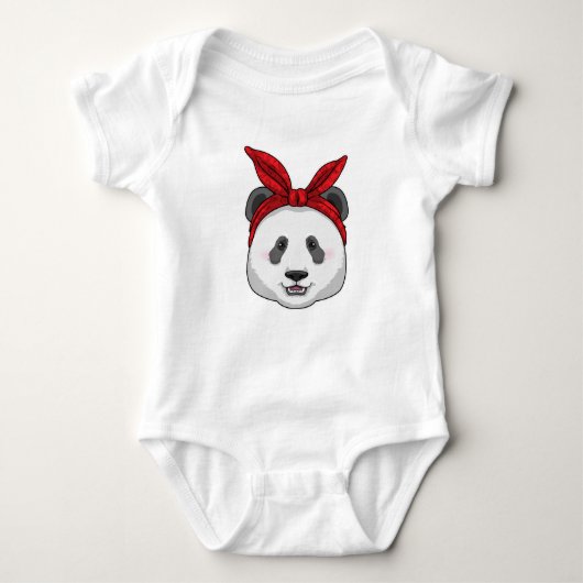 Panda met Bandana Romper (Voorkant)