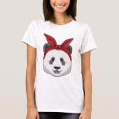 Panda met Bandana T-shirt (Voorkant)