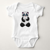 Panda met beker koffie romper (Voorkant)