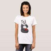 Panda met Bowl Ramen T-shirt (Voorkant volledig)