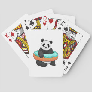 Panda met Donut Pokerkaarten