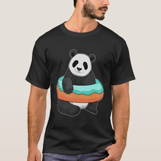 Panda met Donut T-shirt (Voorkant)