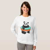 Panda met Donut T-shirt (Voorkant volledig)