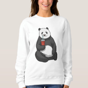 Panda met Drink Trui