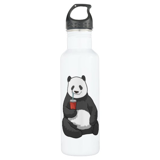 Panda met Drink Waterfles (Voorkant)
