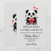 Panda met een Hart - Liefdevolle Schildering Kaart (Voorkant / Achterkant)