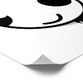 panda met een leuke animatiemodus met poster (Hoek)