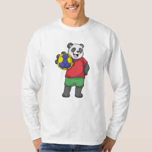 Panda met Handbalsport T-shirt