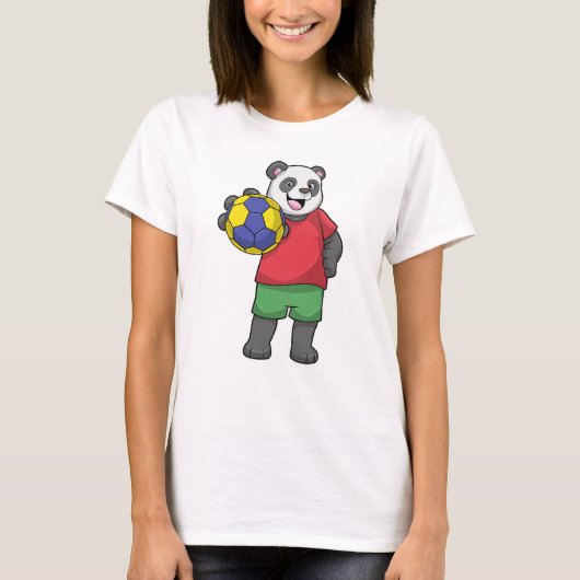 Panda met Handbalsport T-shirt (Voorkant)
