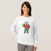 Panda met Handbalsport T-shirt (Voorkant volledig)