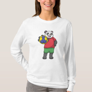 Panda met Handbalsport T-shirt