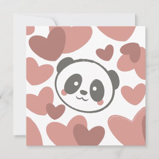 Panda met harten (Voorkant)