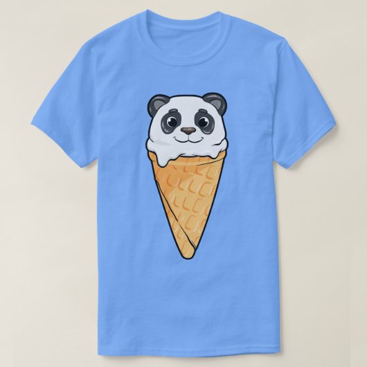 Panda met ijs t-shirt (Design voorkant)