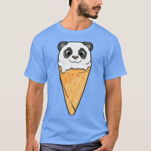 Panda met ijs t-shirt