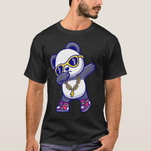 Panda met koele tinten t-shirt