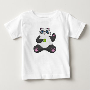Panda met koffie-mok