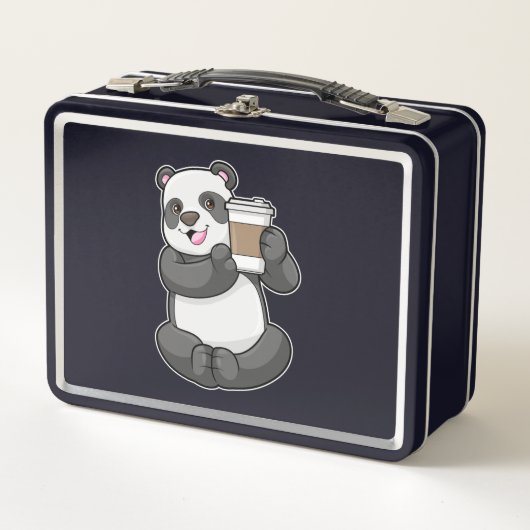 Panda met koffie om te gaan (Voorkant)