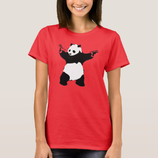 Panda met Pistolen T-shirt