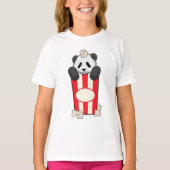 Panda met Popcorn T-shirt (Voorkant)