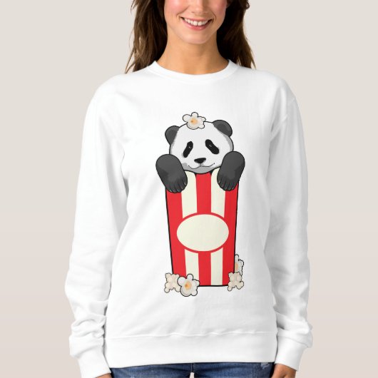 Panda met Popcorn Trui (Voorkant)