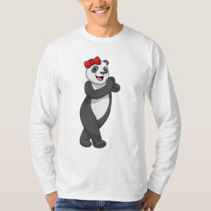 Panda met Ribbon T-shirt