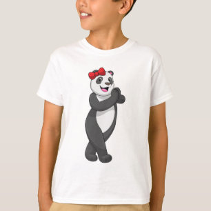 Panda met Ribbon T-shirt