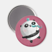 Panda met snorren magneet (Voorkant / Achterkant)