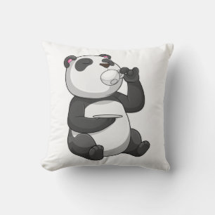 Panda met Tea Cup Kussen